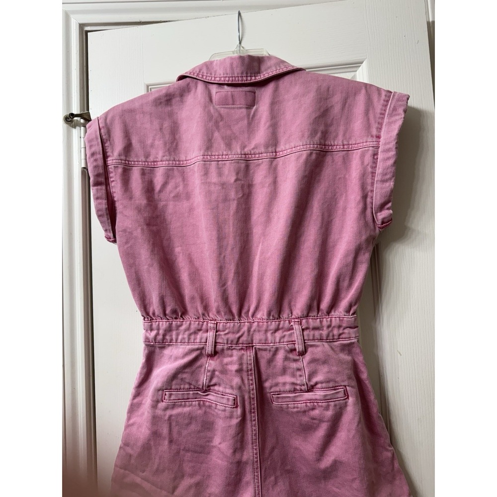 Blanknyc Pink Cotton Button Front Romper, Size XS PREOWNED‎ - Picture 10 of 14